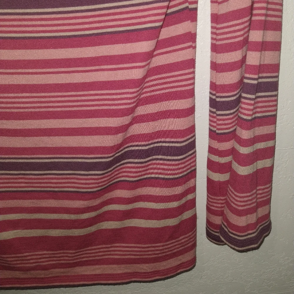 NWT FREE PEOPLE Portland Striped Retro Pink Tunic Top - Picture 6 of 10